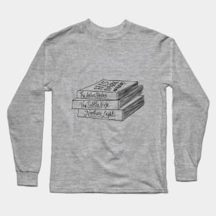 His Dark Materials Book Stack Long Sleeve T-Shirt